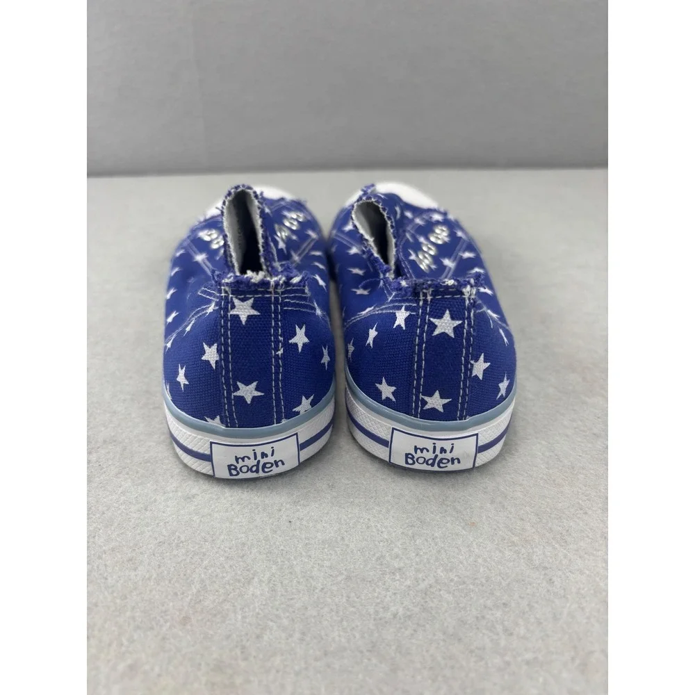 NWOB‎ Mini Boden Star print navy slip on sneakers kids size 35 or 3.5Y shoes
